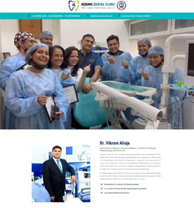 kosmic dental academy- client